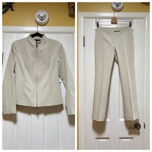 Jenne Maag Ivory Jacket and Pants Set